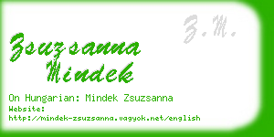 zsuzsanna mindek business card